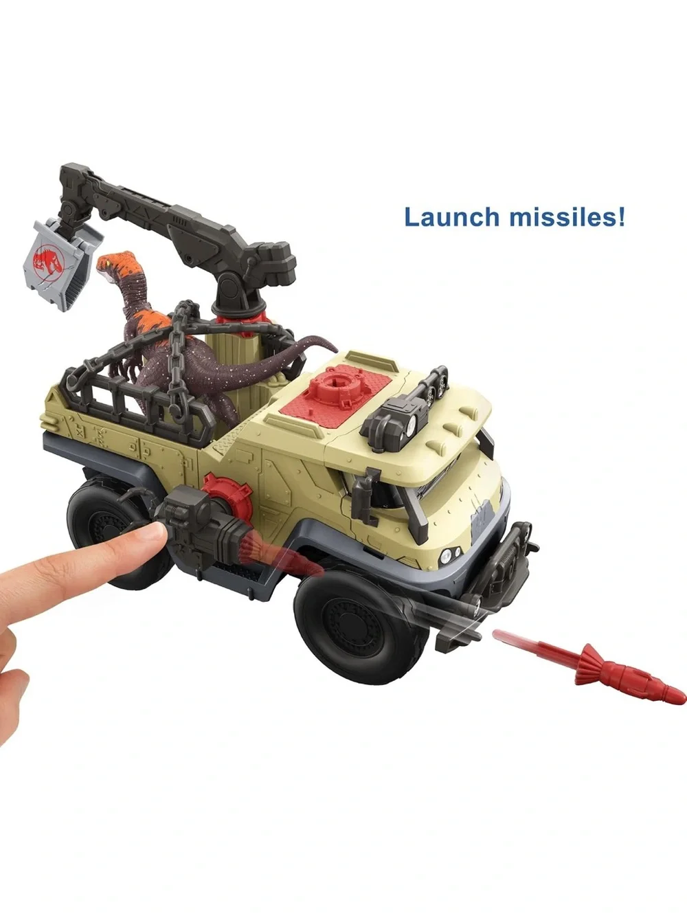 Jurassic World Capture 'N Crush Action Truck - Olive Green & Gray